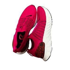EUC Nike React Phantom Run FK 2 Pink Prime Womens running shoes slip on size 9